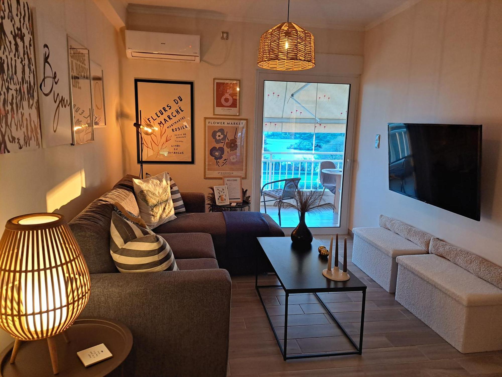 Amazing Sea View Apartment Kalivia Thorikou Eksteriør billede